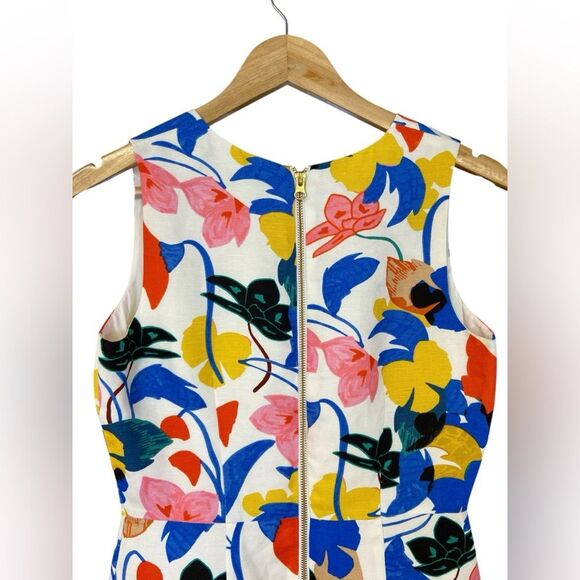 J. Crew A-line Sleeveless Dress in Morning Floral. Size 2 - Picture 7 of 14
